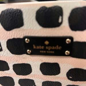 Kate Spade Black and Light Pink Patterned Tote